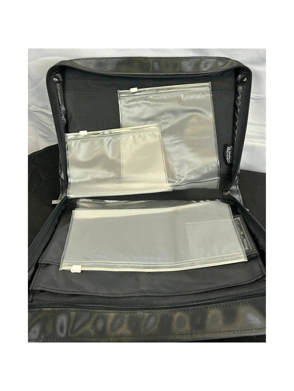 Mary Kay Black Cosmetic Travel Bag Organizer with Strap and Inserts